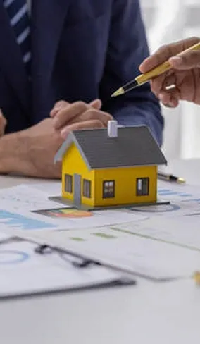 A model house on estate planning paperwork